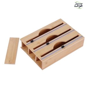 سلفون کش 3 رول چوبی مدل گلدن استار کد W003